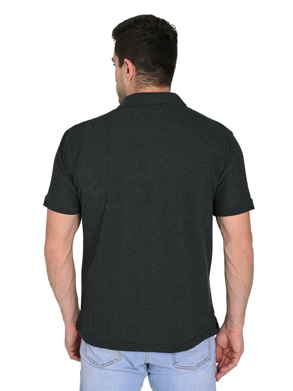 Men’s Black Polo T-Shirt – Slim Fit