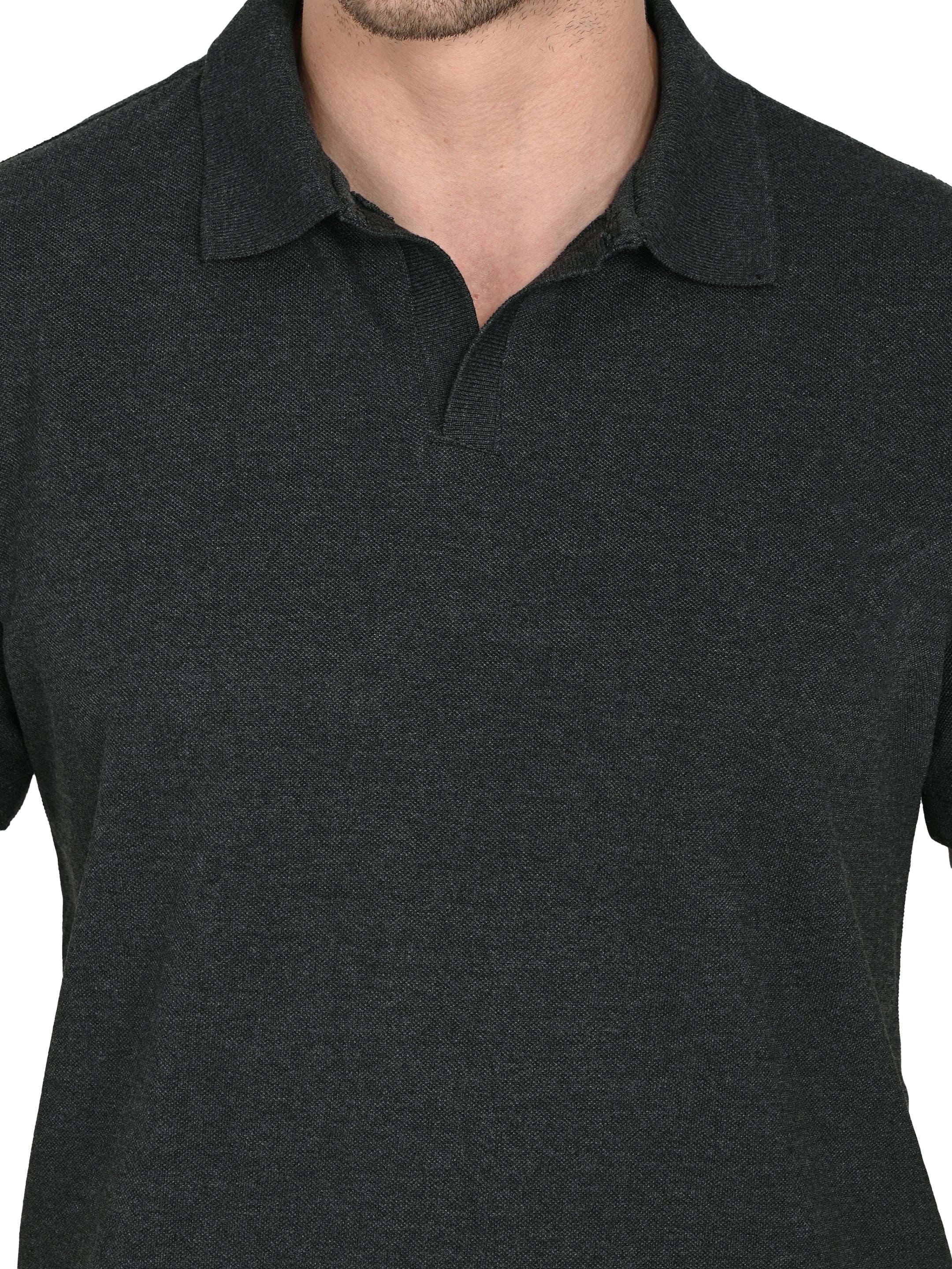 Men’s Black Polo T-Shirt – Slim Fit