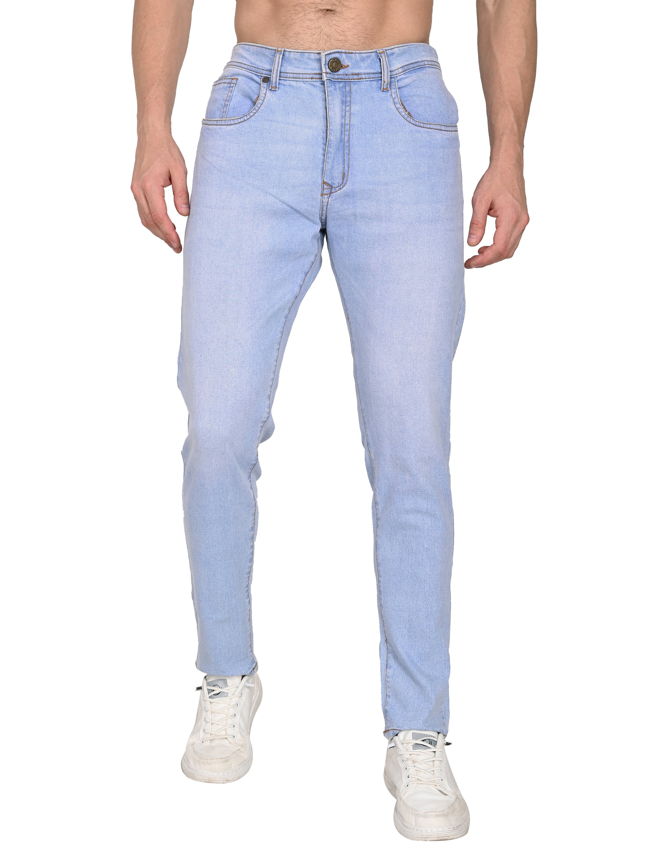 Slim Fit Jeans – 3×1 Cotton Stretch | Acid Wash Shaded