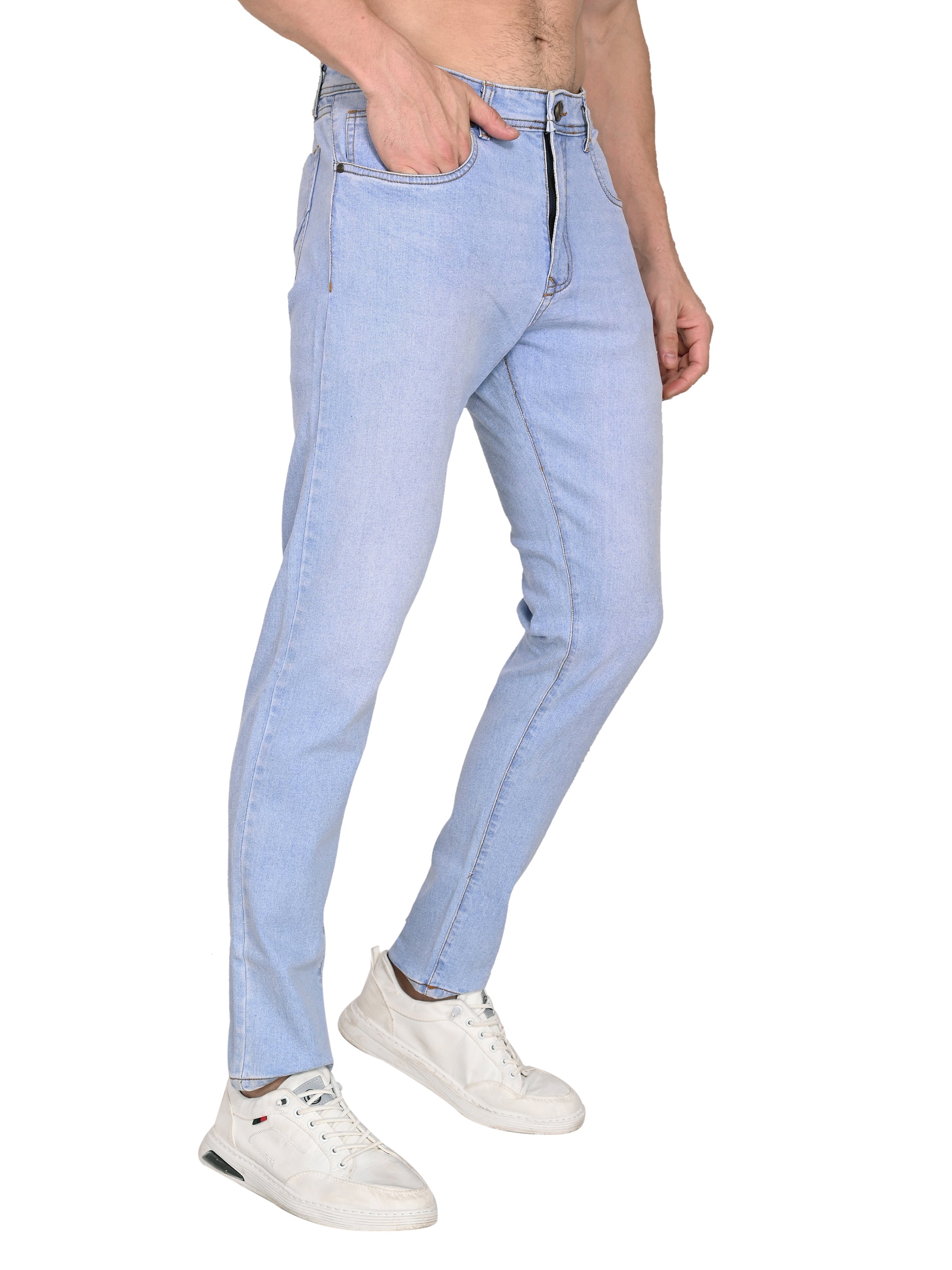 Slim Fit Jeans – 3×1 Cotton Stretch | Acid Wash Shaded