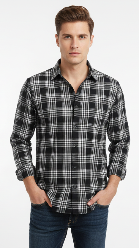 Checked Casual Shirt – Slim Fit