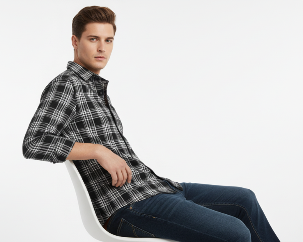 Checked Casual Shirt – Slim Fit