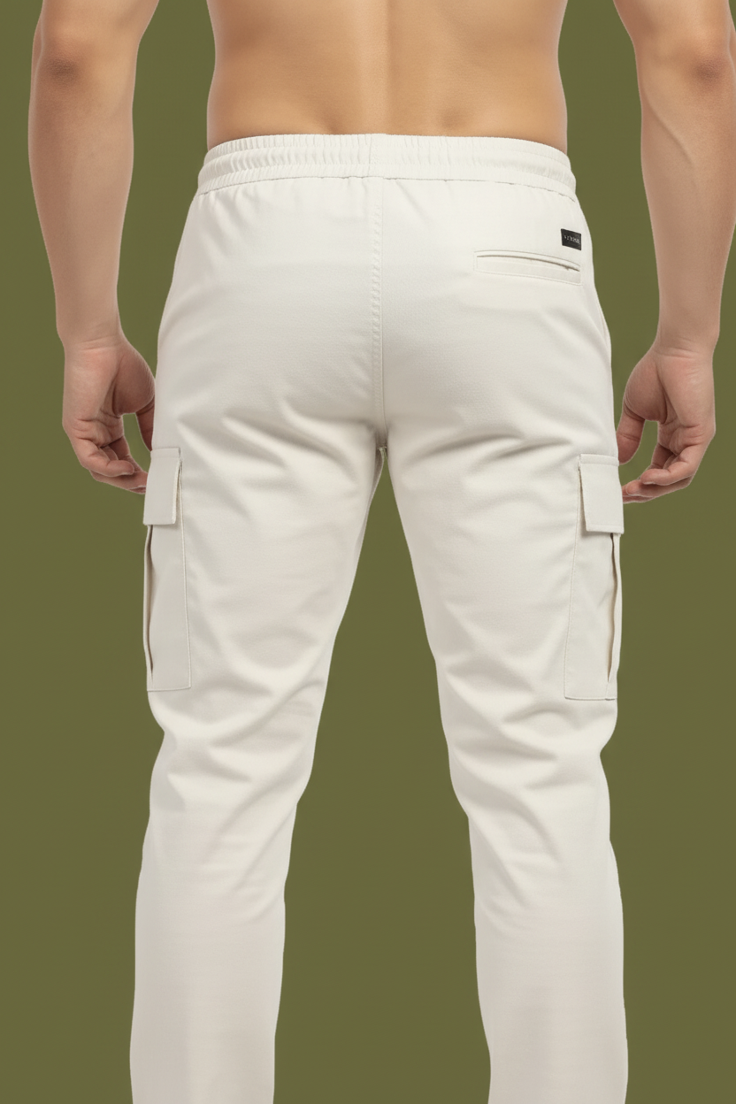 Cream Urban Cargo Pant