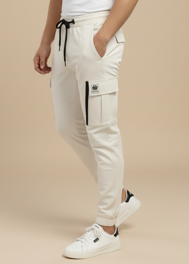 Cream Urban Cargo Pant