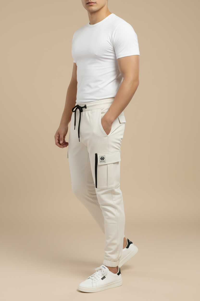 Cream Urban Cargo Pant