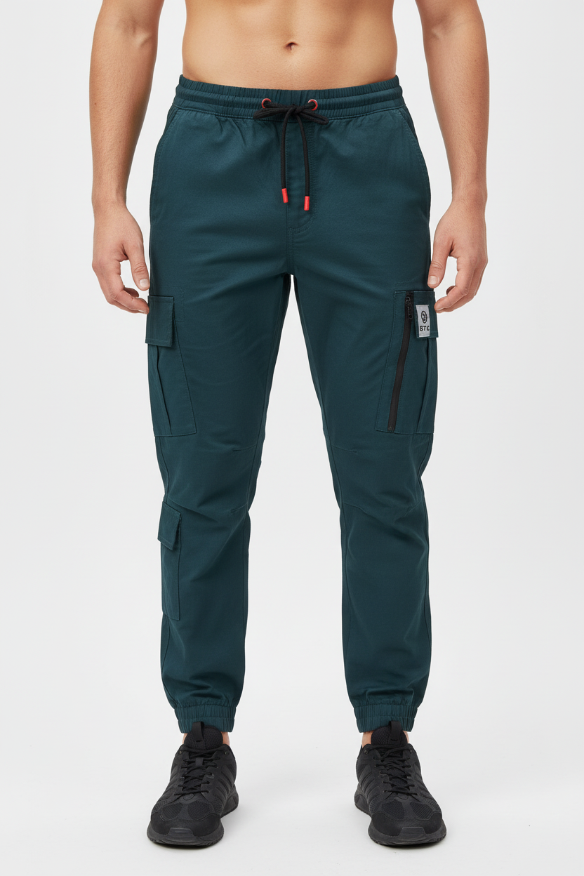 Teal Blue Urban Cargo Pant