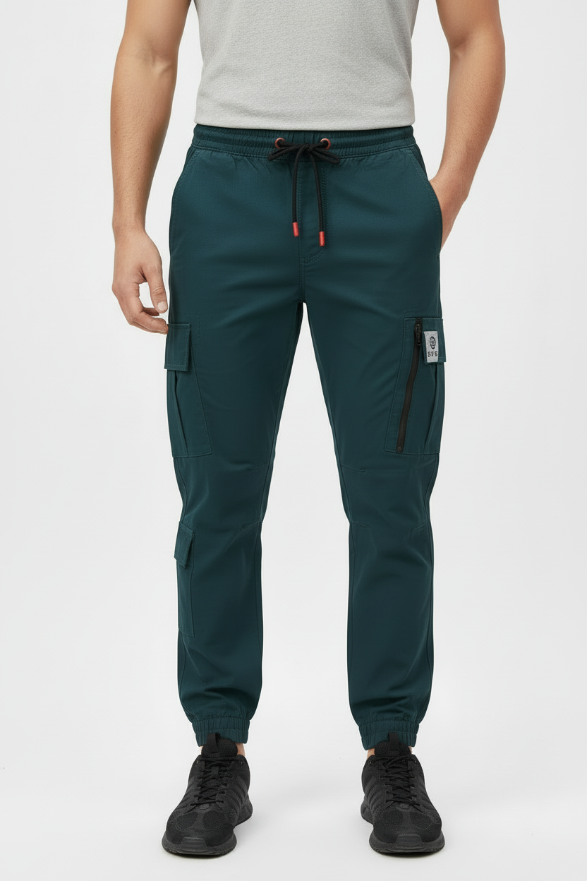 Teal Blue Urban Cargo Pant