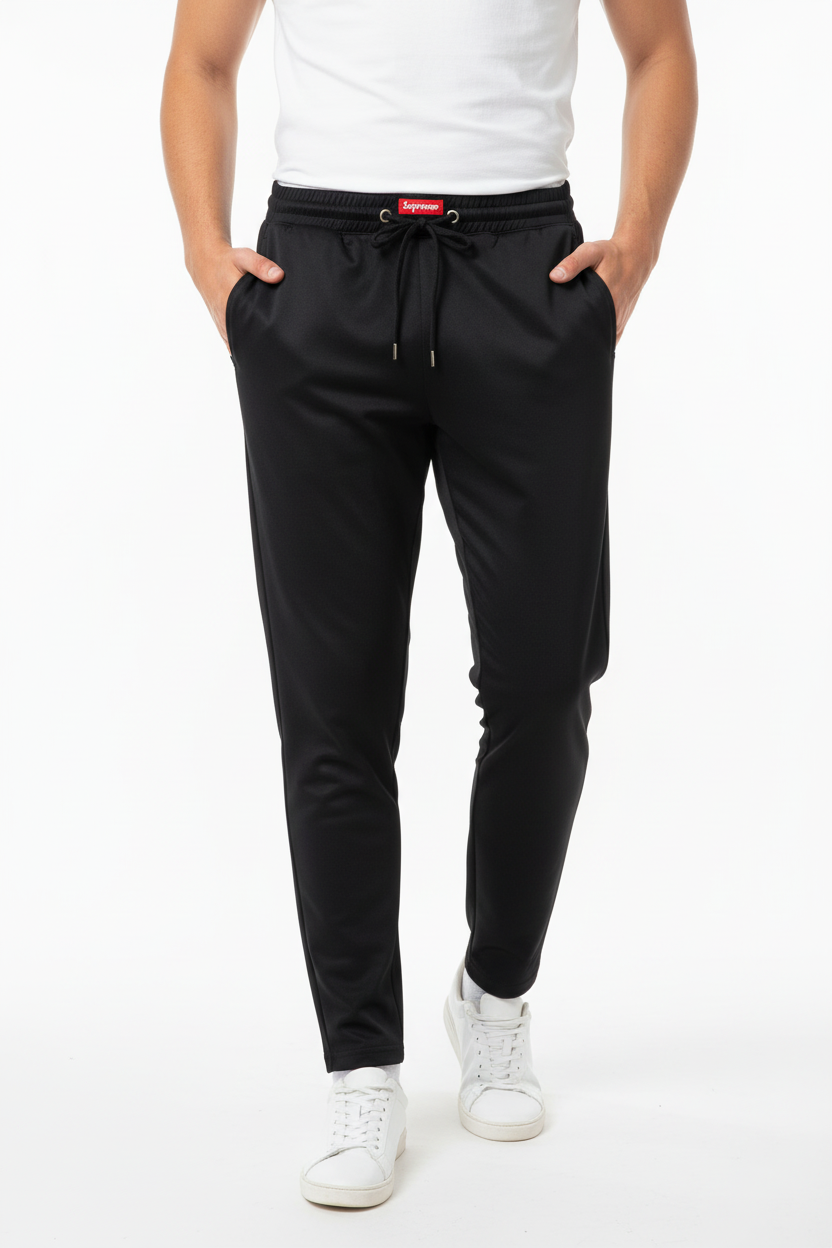 Comfort Stretch Track Pant – black