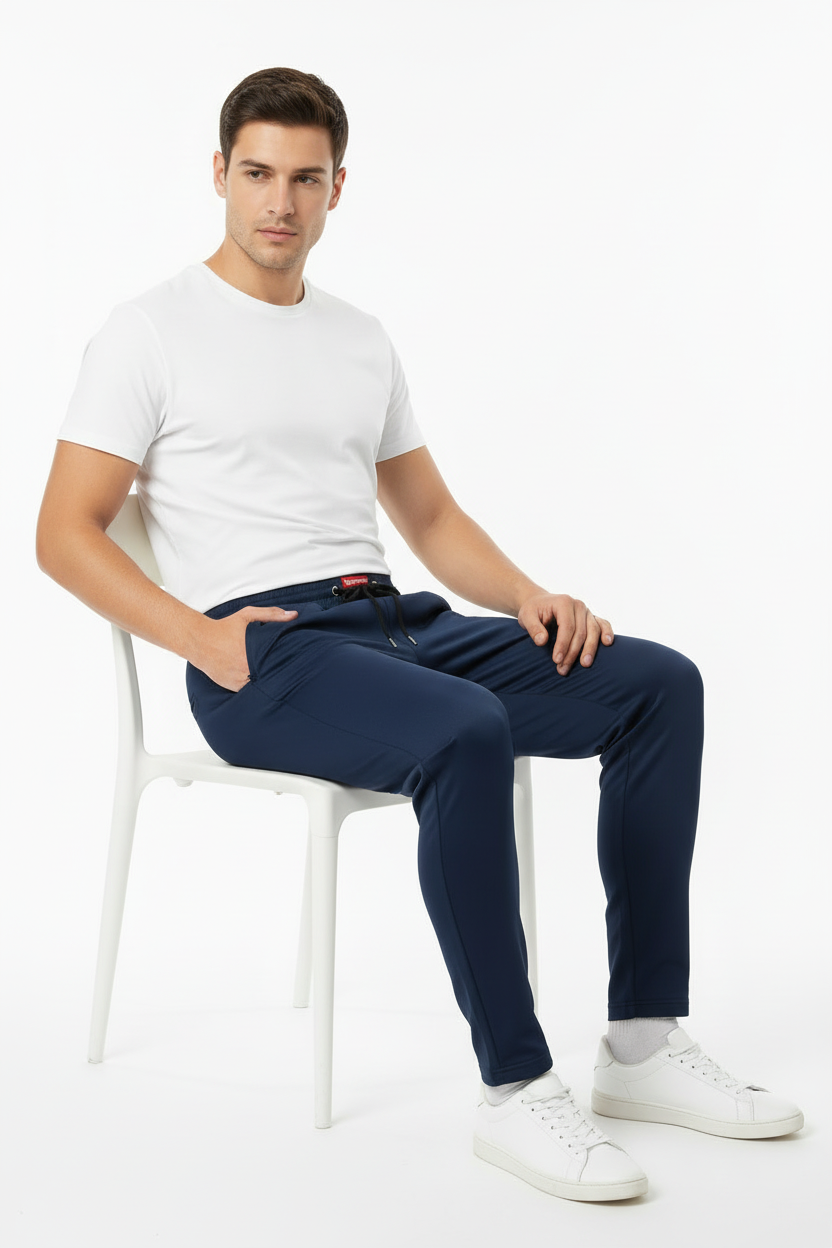 Plain Track Pant – Comfort (Blue)