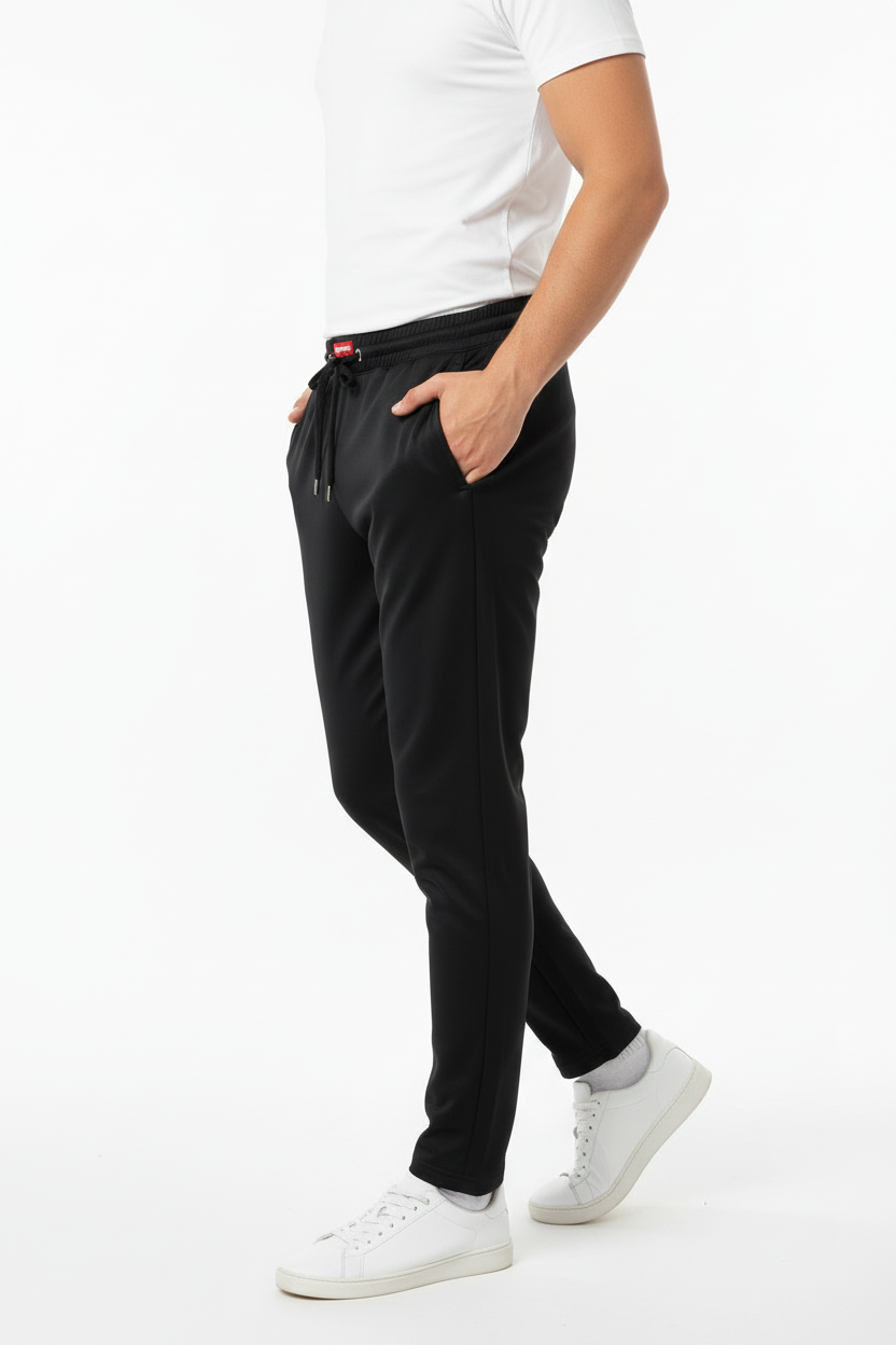 Comfort Stretch Track Pant – black