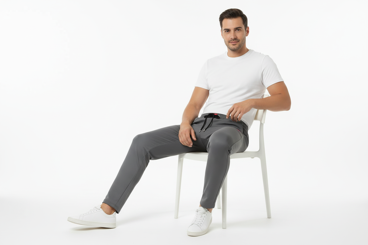 Plain Track Pant – Comfort (Grey)