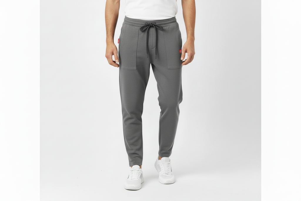 Loose Fit Track Pant – Carrot fit(Grey)