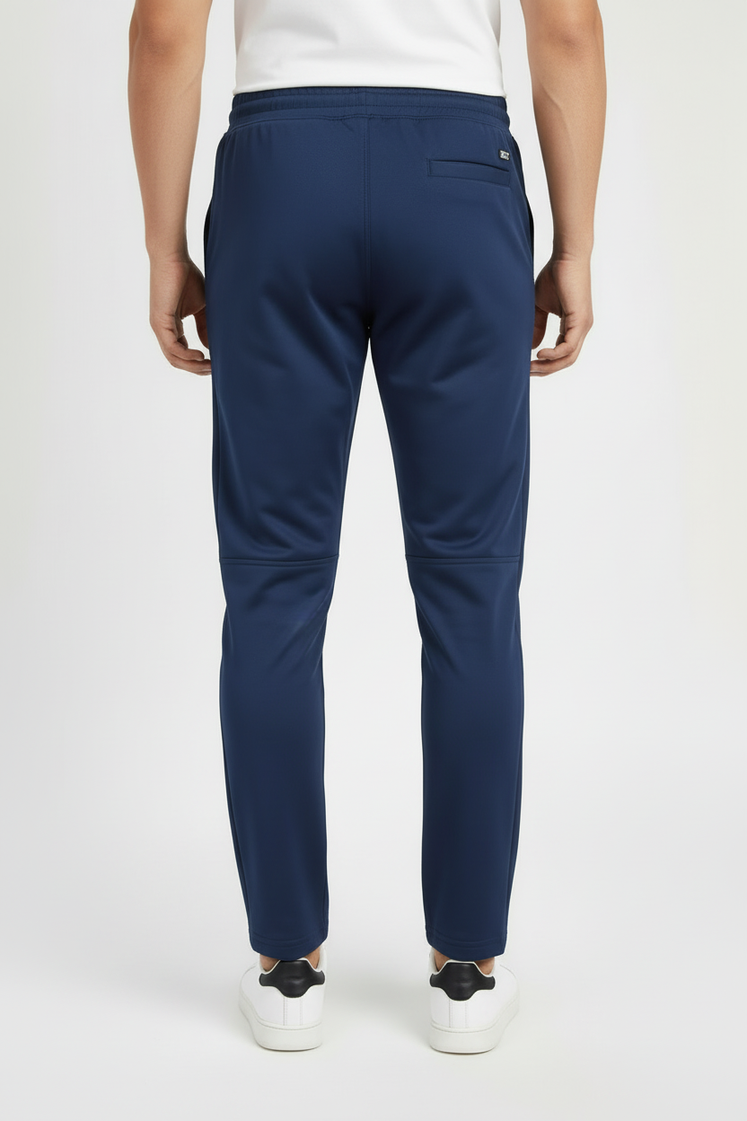 Piping Detail Track Pant – TaperedFit(Navy Blue)