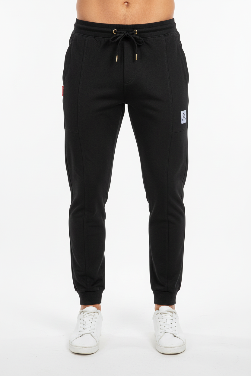 Panel Design Jogger – Tapered Fit (black)