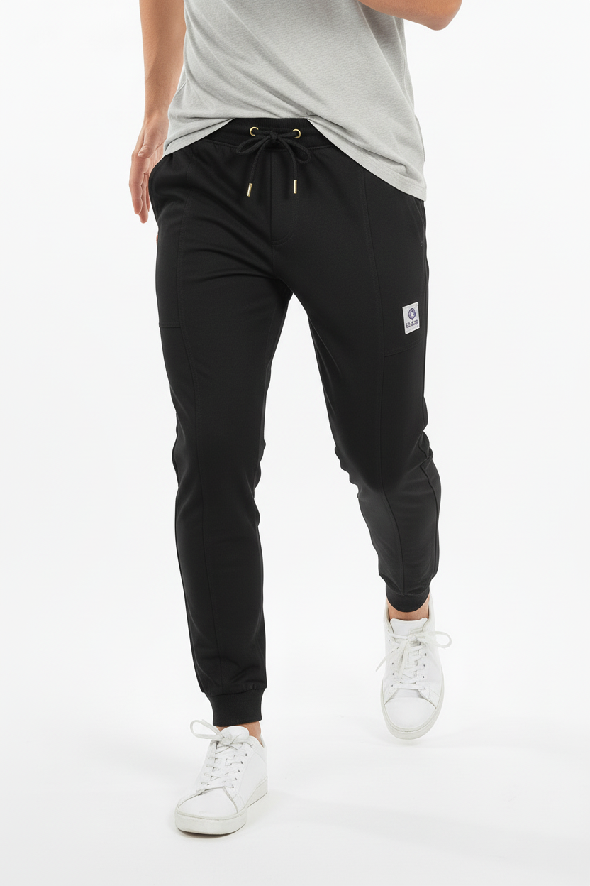 Panel Design Jogger – Tapered Fit (black)