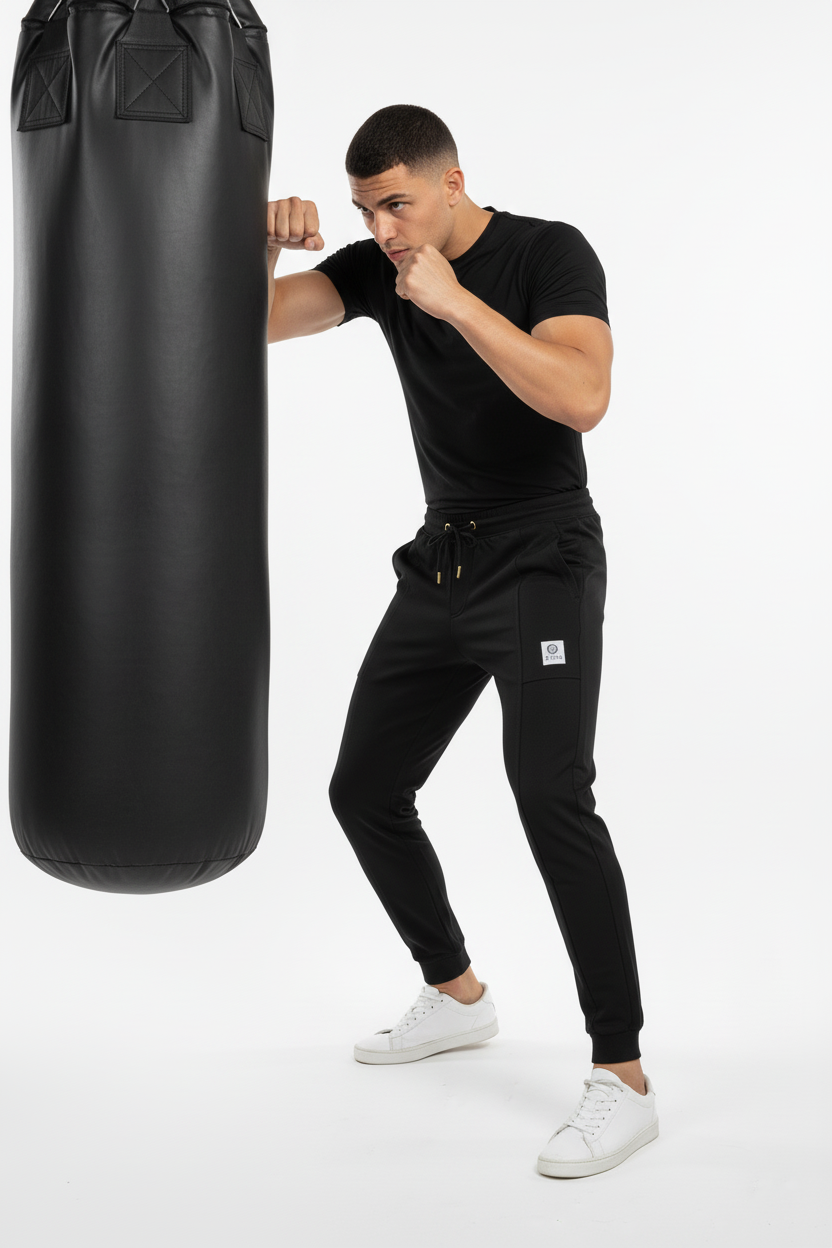 Panel Design Jogger – Tapered Fit (black)