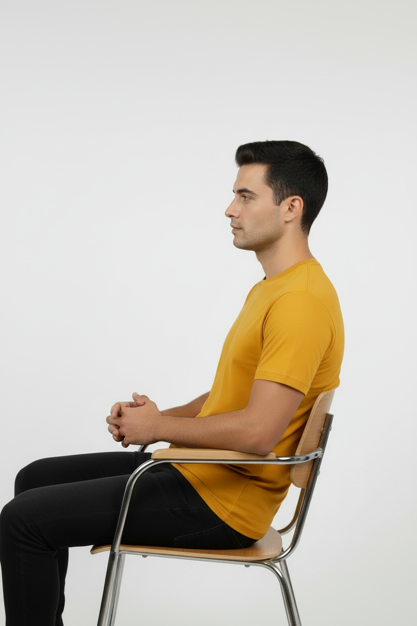 T-Shirt – Slim Fit Round Neck (Mustard Yellow)