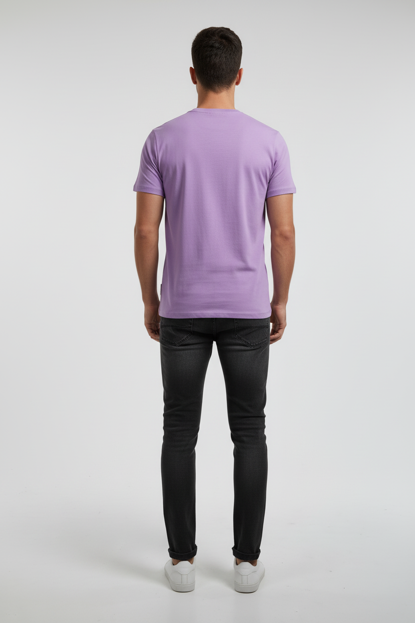 T-Shirt – Slim Fit Round Neck (Lavender)