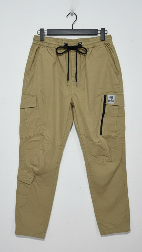 Khaki 8-Pocket Urban Cargo