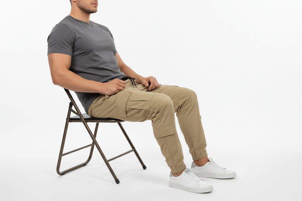 Khaki 8-Pocket Urban Cargo
