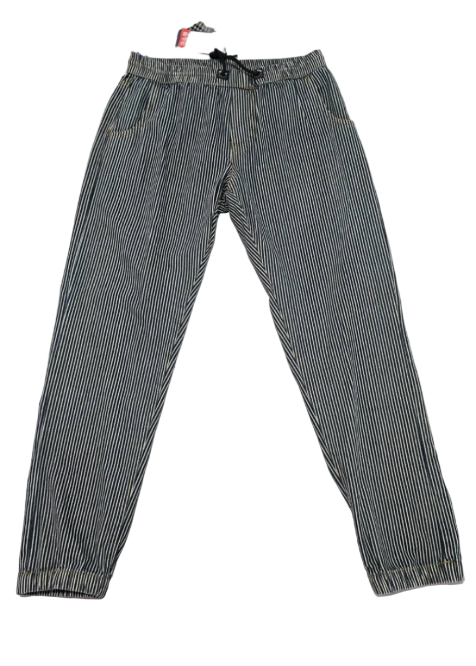 Striped Slim Fit Jogger Jeans