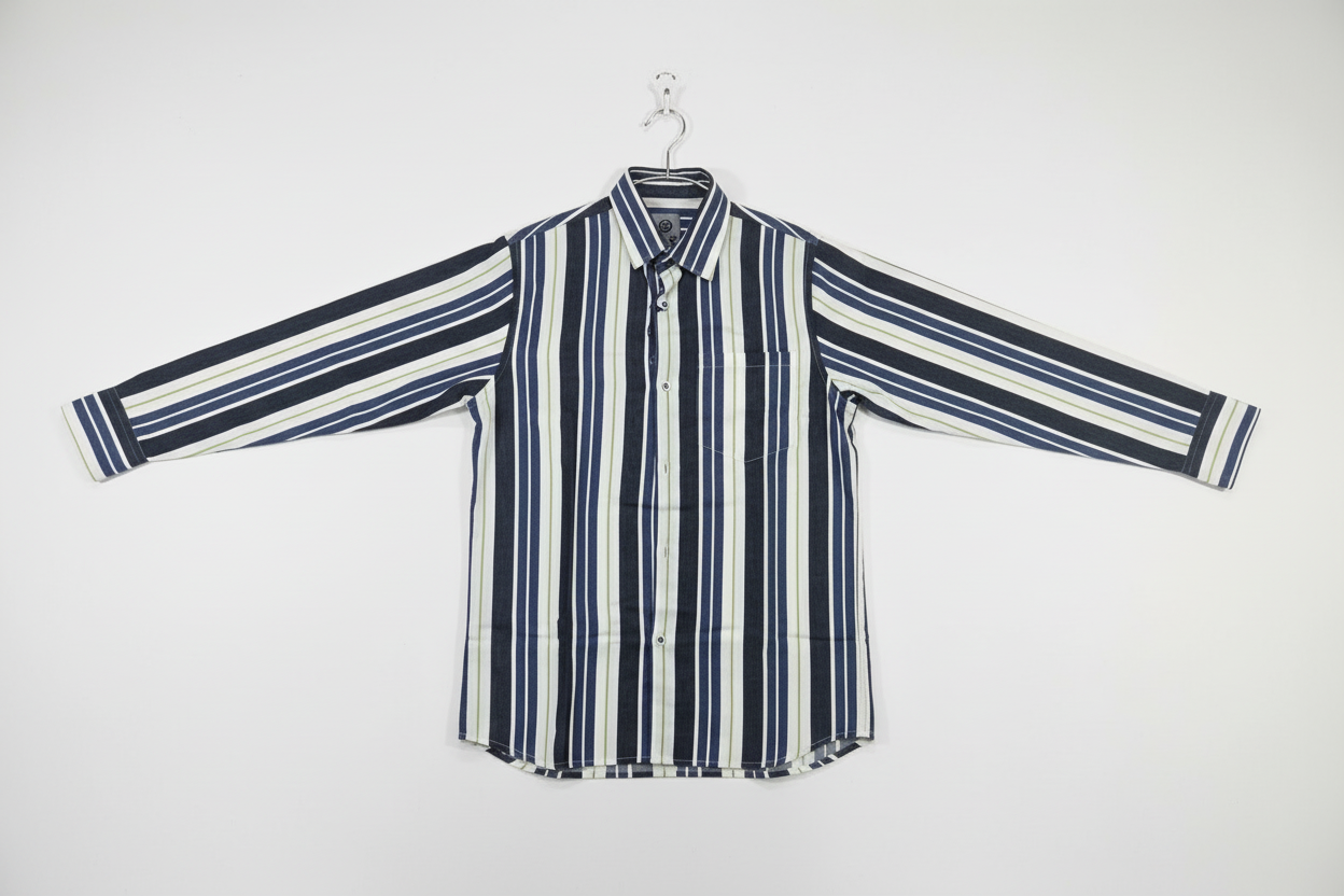 Striped Pure Cotton casual shirt